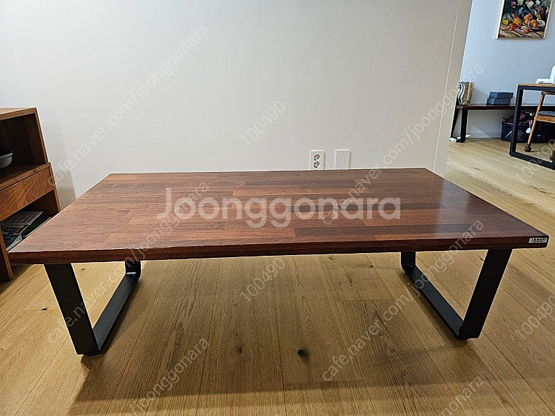 이르베스 멀바우원목 거실 테이블 (평철다리)--0