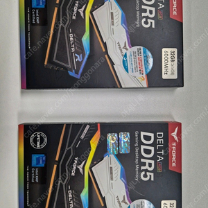 TeamGroup T-Force DDR5-6000 CL30 Delta RGB 화이트 패키지 (32GB(16Gx2))