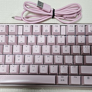 CHERRY MX 3.0S TKL RGB 텐리스 키보드 핑크색