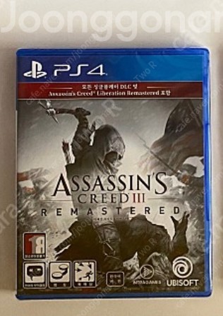PS4 어쌔신 크리드3 리마스터 [미개봉] 팝니다--0