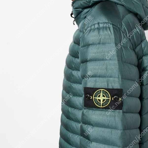 스톤아일랜드 와펜 덕다운 경량 후드 패딩 자켓 룸 우븐 stone island 정품 새제품 미디움사이즈