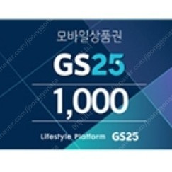 GS25 모바일 1천원권 상품권 + 퍼페티 츄파춥스