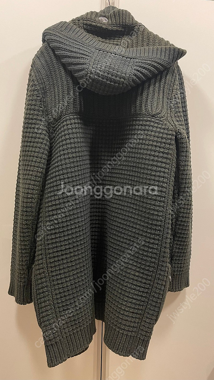 바크 BARK 이태리 헤비울 니트 더블코트 팝니다.--1