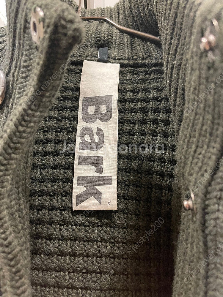 바크 BARK 이태리 헤비울 니트 더블코트 팝니다.--4