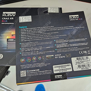 (미개봉)에센코어 KLEVV CRAS XR RGB DDR4 4000 CL19 (8gbX2)x2 판매