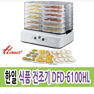 한일 가정용 아이들간식 과일 및 야채건조기 6단 DFD-6100HL 중고판매