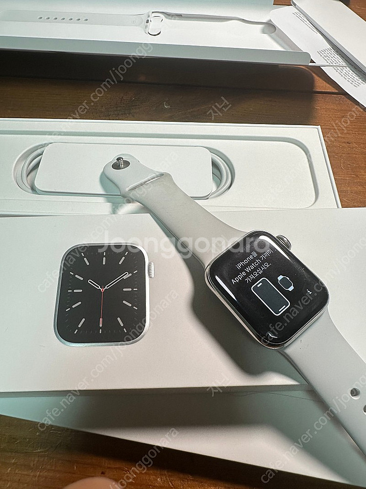 애플워치6 40스테인레스 실버--0