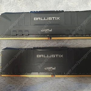 마이크론 Crucial Ballistix DDR4-3200 CL16 Black 8GB x 2개 택포 5만원