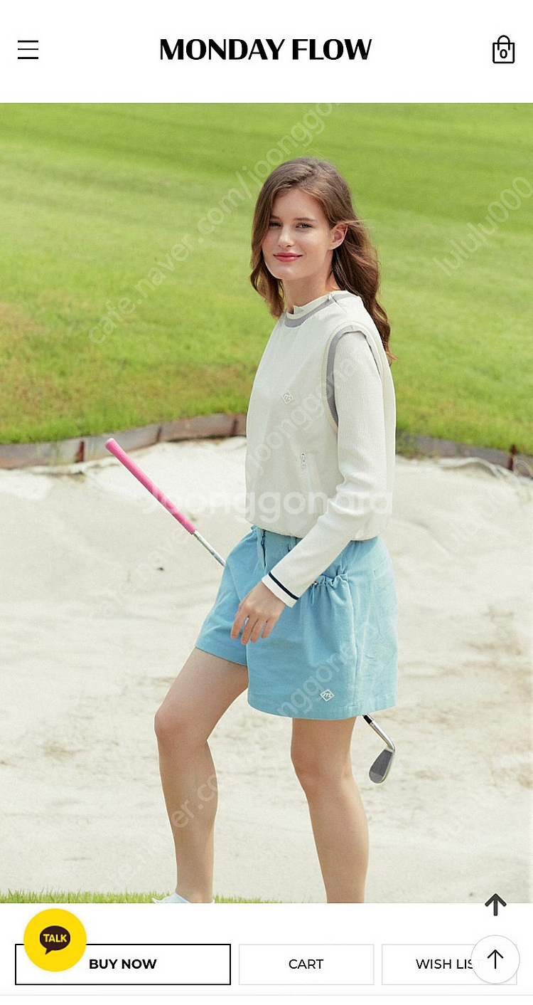 먼데이플로우 코듀로이 골프 쇼츠 S--8