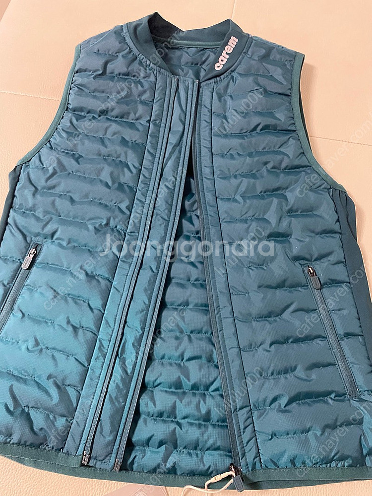 카렘골프 투지퍼 패딩 베스트(블랙, 그린, 사이즈M)--4