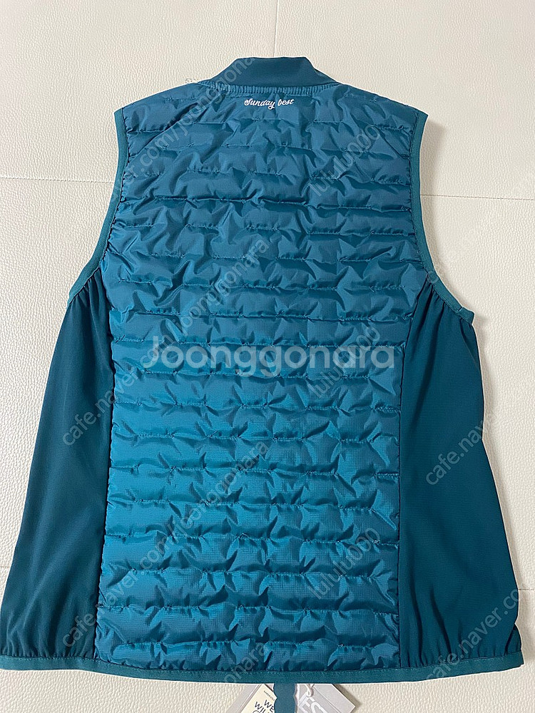 카렘골프 투지퍼 패딩 베스트(블랙, 그린, 사이즈M)--5