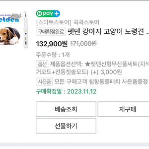 반려동물 펫덴 스케일링 치석관리기