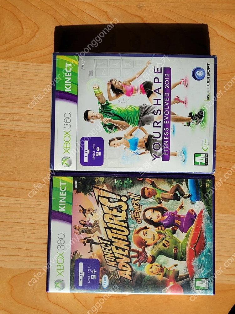 xbox360 키넥트 컨트롤러4개 게임2개--3
