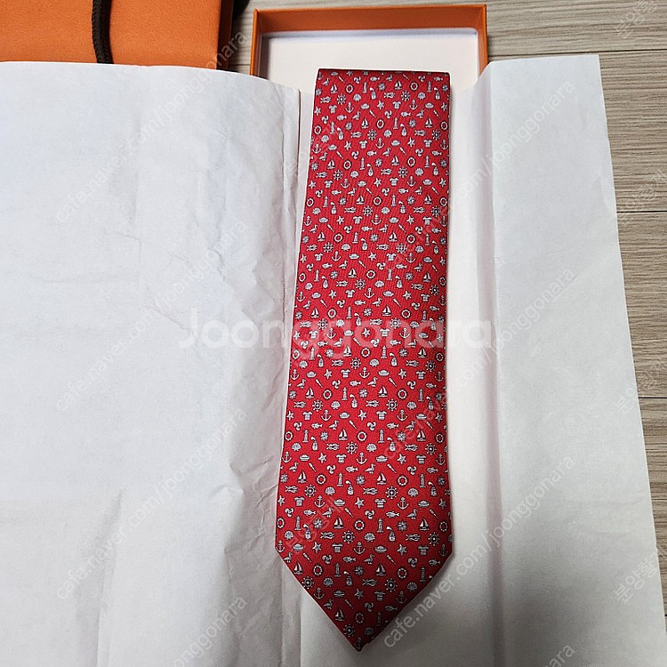 에르메스 정품 남성 넥타이--0