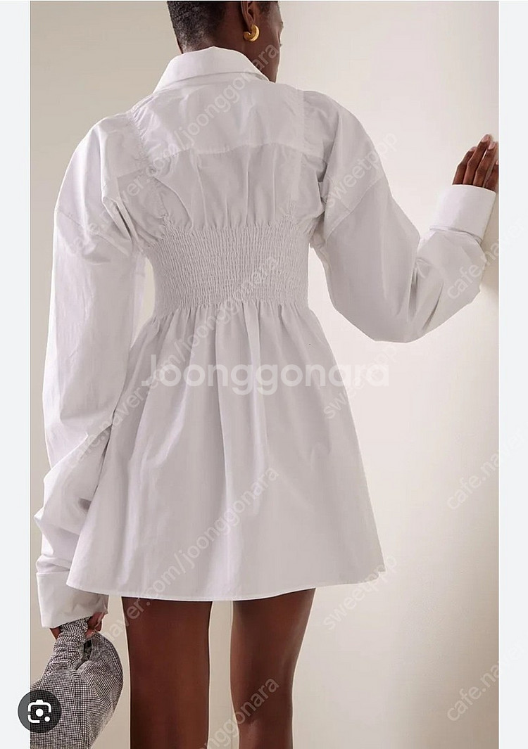 알렉산더왕 smoked poplin mini shirt...--1