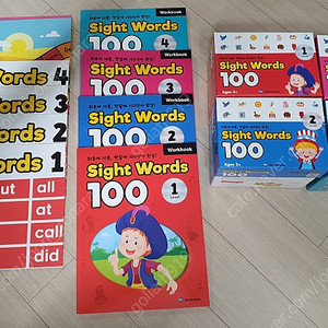 Sight Words 레벨 1~4 세트 팝니다.