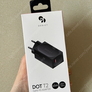 [미사용]오딕트 닷 초고속 충전기 TYPE2 65W(USB A타입 + C타입)