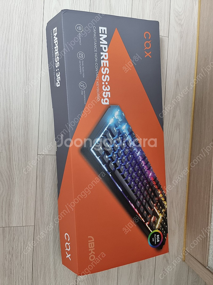 콕스 cox 엠프리스 무접점 35g 화이트 키보드 팝니...--2
