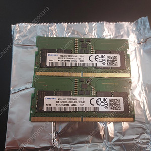 삼성 PC5-4800 8G x 2EA = 16G 노트북용 메모리 판매합니다.