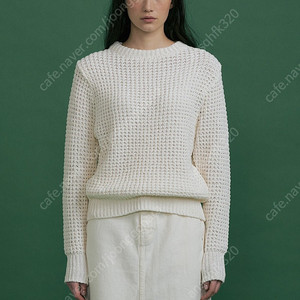 블루브릭 waffle cotton knit