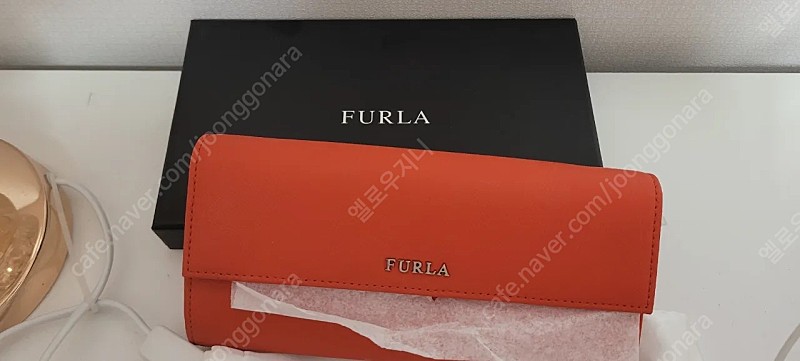 [가격내림] FURLA 훌라 정품 사피아노 소가죽 레드 장지갑 새제품