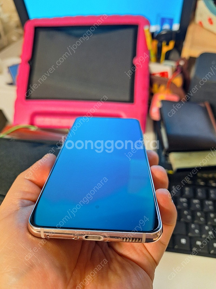 갤럭시 S21 256G 퍼플 박스풀셋+삼케플--4