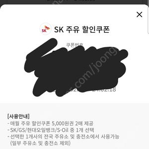 sk 주유쿠폰 5천원권 오늘쓰실분만 4500원