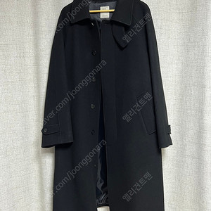 어나더오피스 레거시 발마칸 코트(블랙). 22AW Legacy Cashmere Balmacaan Coat (Black)