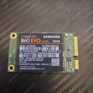 삼성 ssd 860 evo msata 250GB