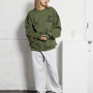 미해병대 usmc sweatshirt 스웻셔츠 맨투맨 크루넥 새상품