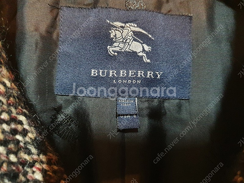 정품 이태리 버버리 모직코트 여성 55--6