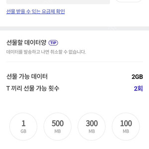 SKT 데이터 2GB