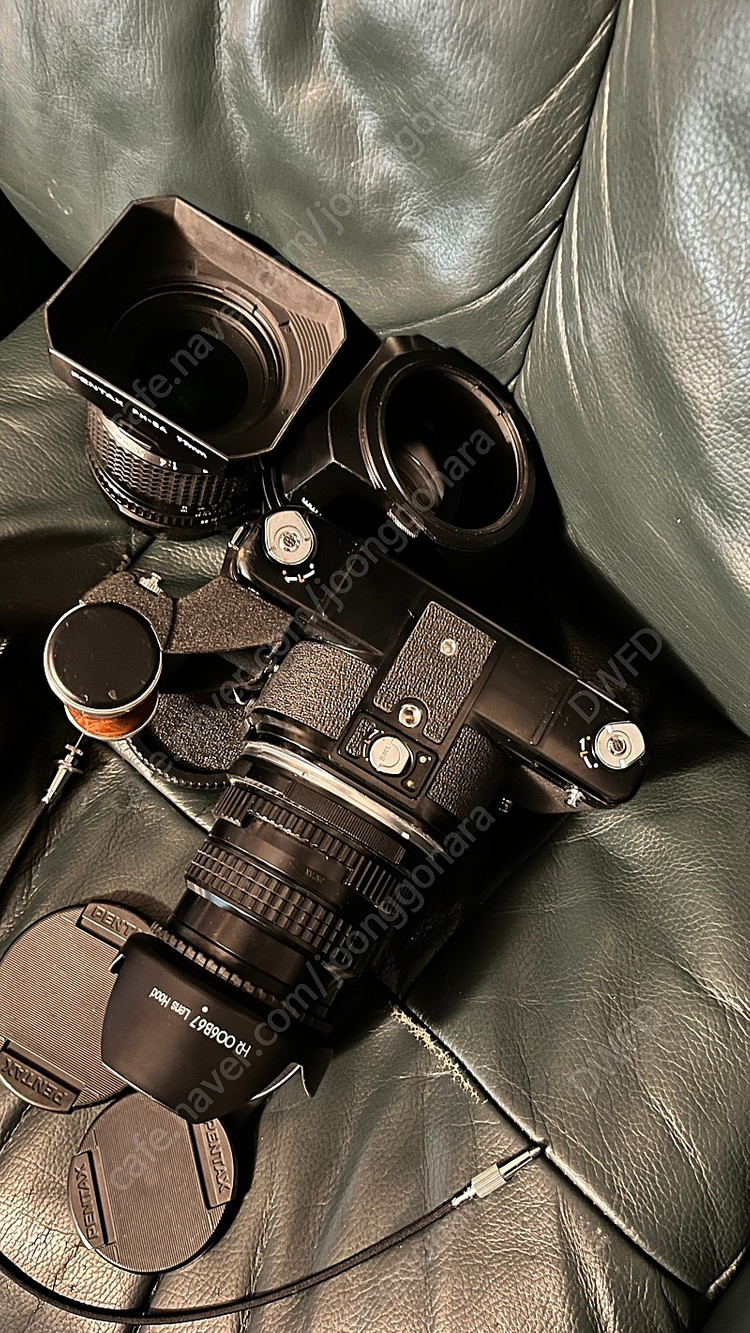 펜탁스 67 중형66필름 풀셋 타쿠마 105mm등등 접사튜브 우드그립 등등 이미지
