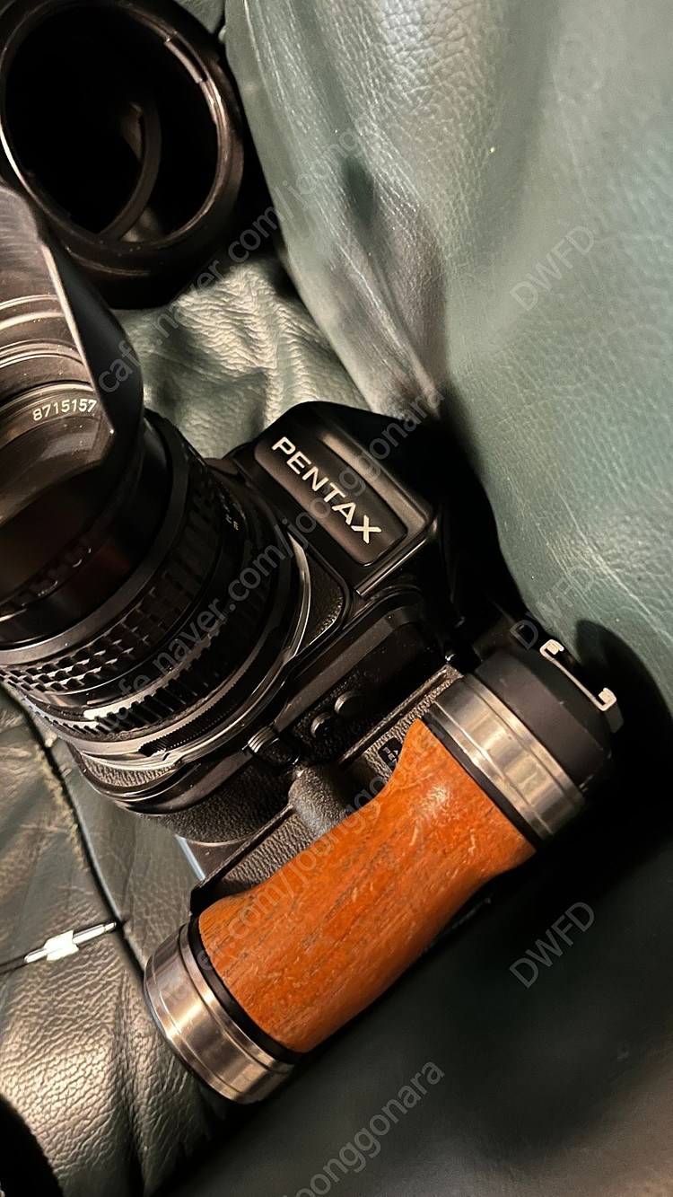펜탁스 67 중형66필름 풀셋 타쿠마 105mm등등 접사튜브 우드그립 등등 이미지