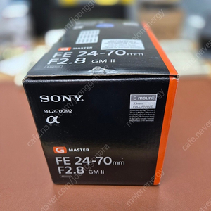 소니 fe2470mm f2.8 gm2 금계륵(210만원/fe2470/gm2/가산디지털단지역 직거래/네고x/보증기간 끝/영수증x)