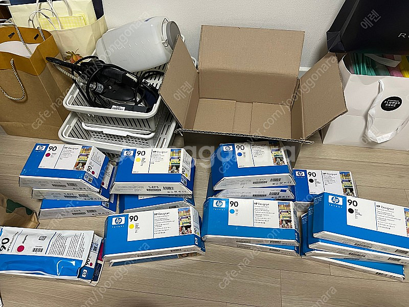 Hp 90 플로터 잉크, 헤드 카트리지 팝니다--0