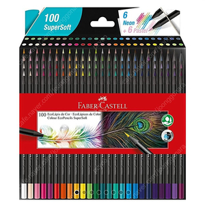 Faber-Castell 1207100SOFT, 에코펜 a+슬 슈퍼소프트, 100색(유성색연필)