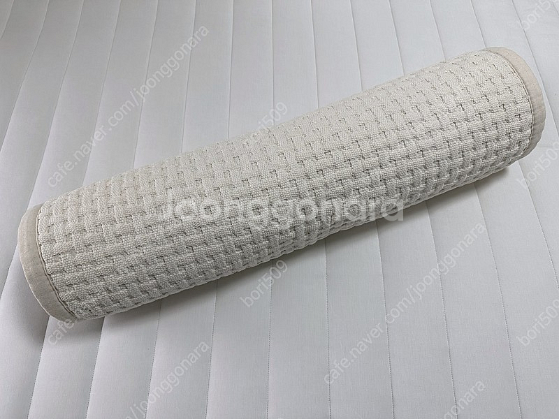 와플 순면 쇼파패드 3인용 크림색--4