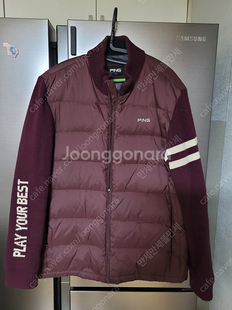 PING 골프웨어 105 와인색상--0