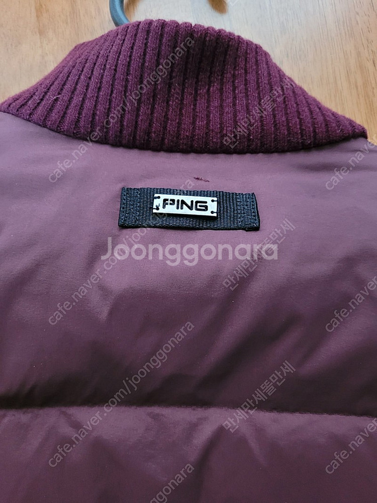 PING 골프웨어 105 와인색상--2