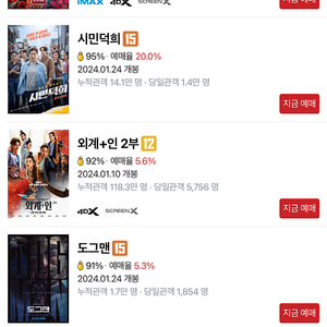 CGV 롯데시네마 메가박스 예매, 팝콘, 음료, 콤보