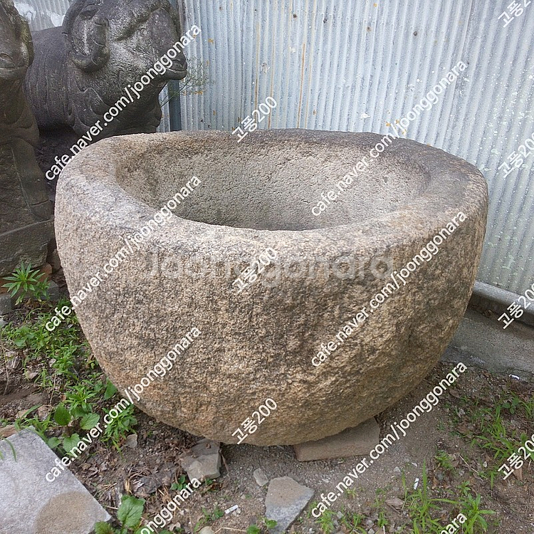 약 250년 된 조선시대 대형 물확 / 돌확 / 학독 ...--0