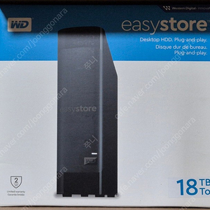 WD/Western Digital 이지스토어 18TB 하드 드라이브