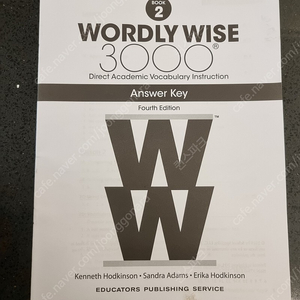 Wordly Wise 3000 Book 2 4th edition 워드리와이즈 2 답지