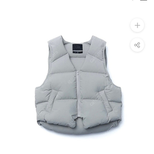 IIse 이세 PUFFER VEST - COLD BEIGE