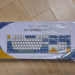 한성 정전용량 키보드 GK898B PRO 염료승화 EDITION 색상 서피. 35g 미개봉