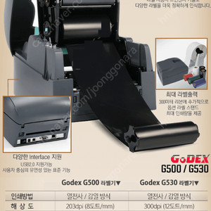 바코드 프린터 고덱스 godex G500 팝니다. 완전 새거 (미개봉 새상품)