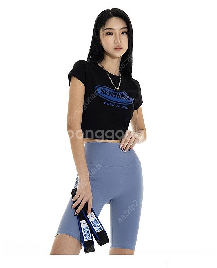 본투윈 숏레깅스 1사이즈 블루 새상품 공홈 품절제품 빨...--0
