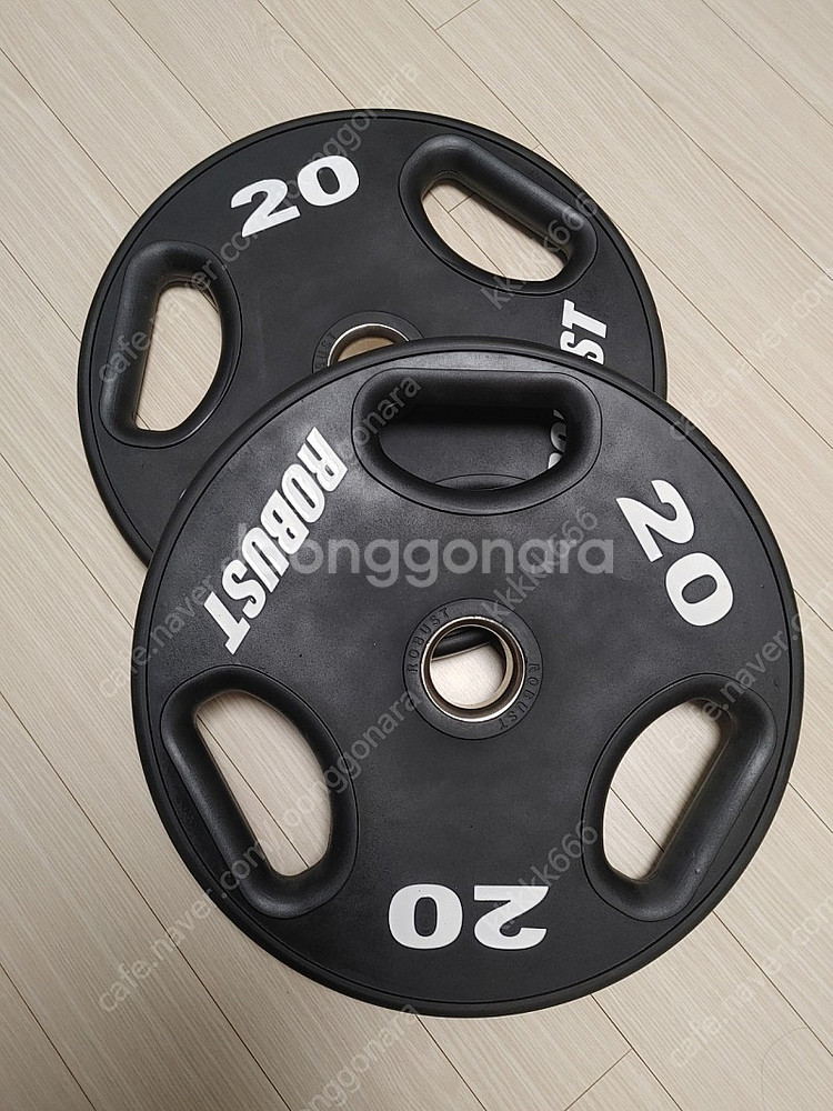 홈짐 헬스 로버스트 고급 우레탄 원판 20키로 20kg...--0