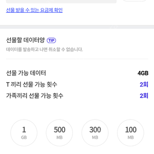 SKT 데이터 2기가 3000원